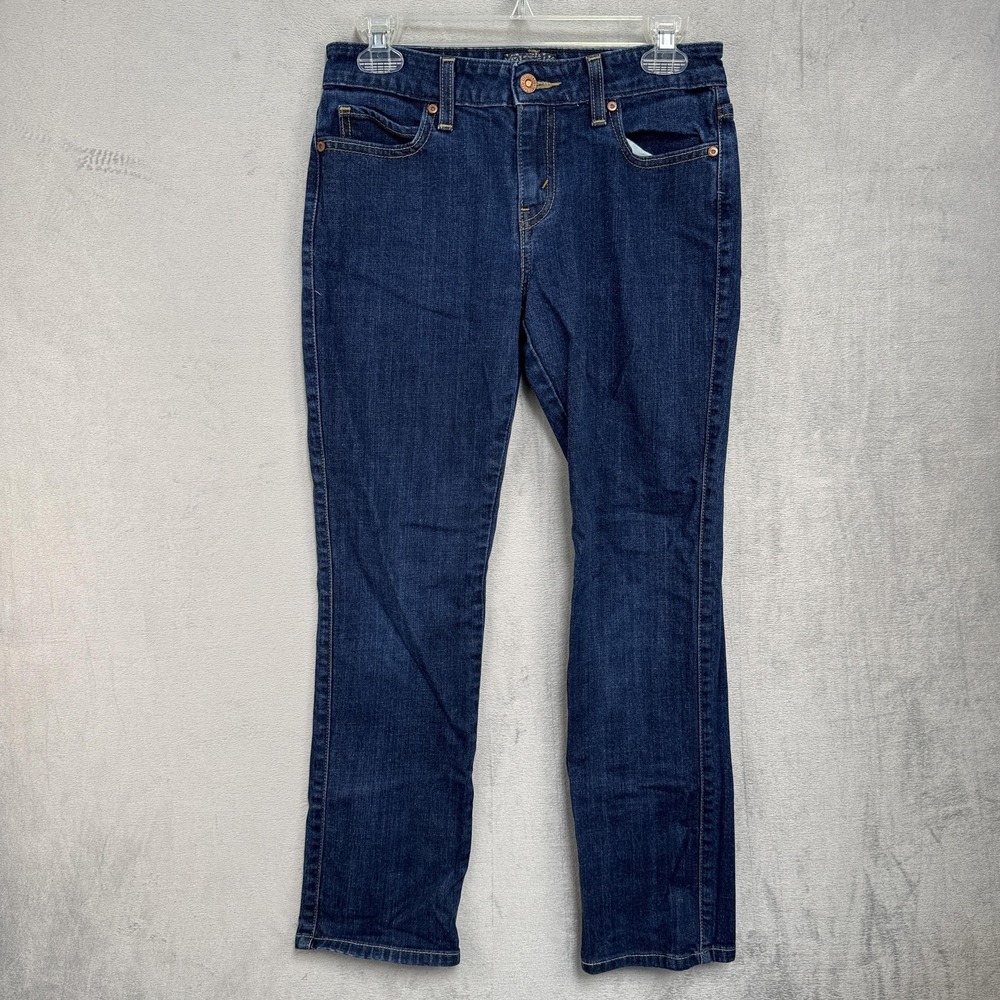Levis 515 Jeans Womens 6P Blue Dark Wash Straight Leg Stretch Denim Petite